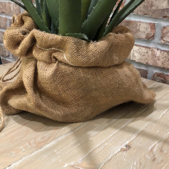 “Grow Please” Burlap Sack - Picture 6 of 9